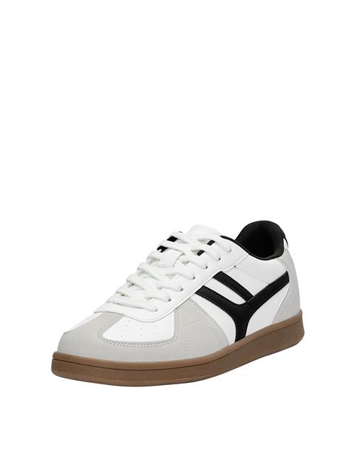 Pull&Bear Sneaker low  lysegrøn / sort / hvid