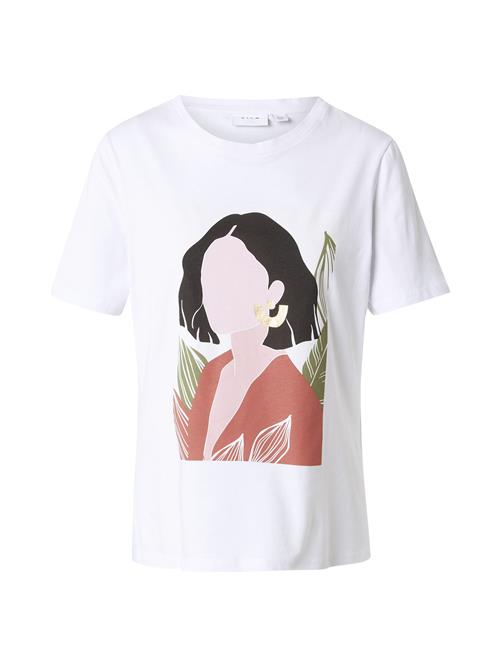 VILA Shirts 'VIKLAUSI'  guld / grøn / lyserød / hvid