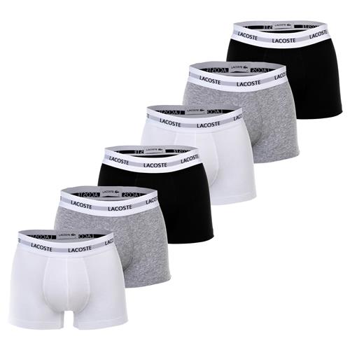 LACOSTE Boksershorts  grå / sort / hvid