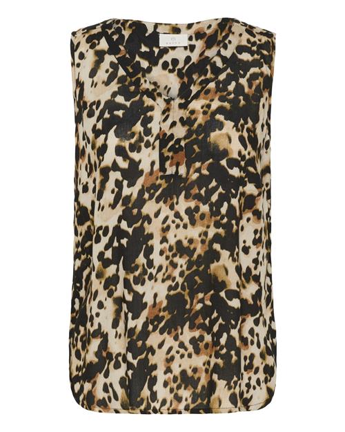 Kaffe Bluse 'KAAmber'  beige / brun / sort