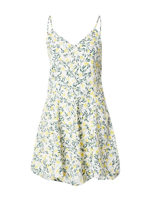 ONLY Sommerkjole 'ONLKasina'  gul / sort / hvid