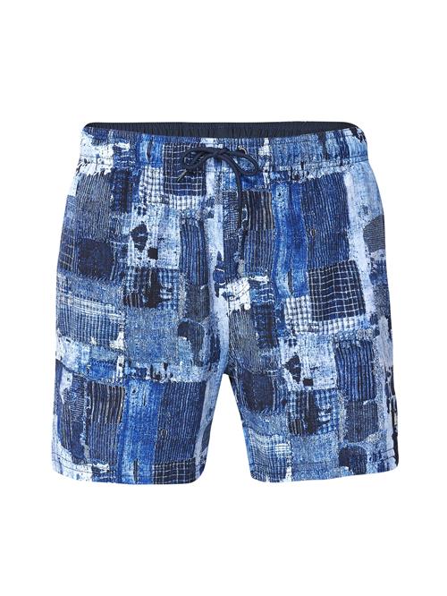 KOROSHI Badeshorts  blå / marin / lyseblå / hvid