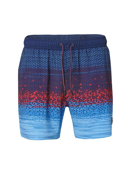 KOROSHI Badeshorts  blå / marin / lyseblå / rød
