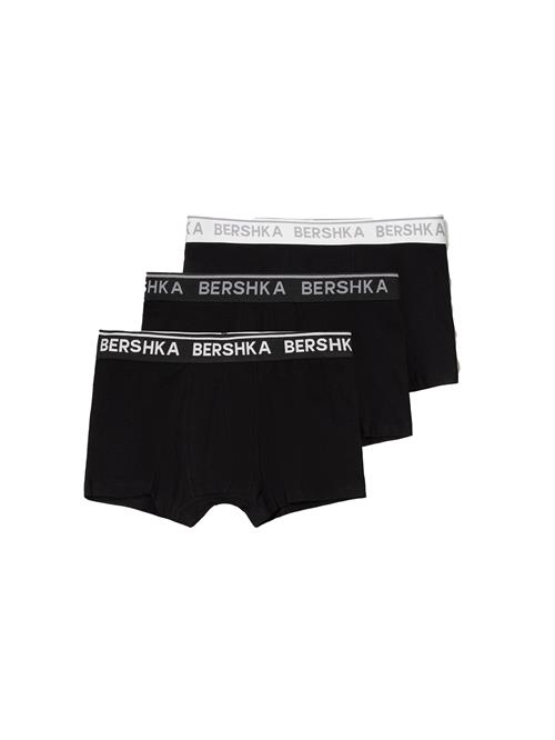 Bershka Boksershorts  grå / sort / hvid