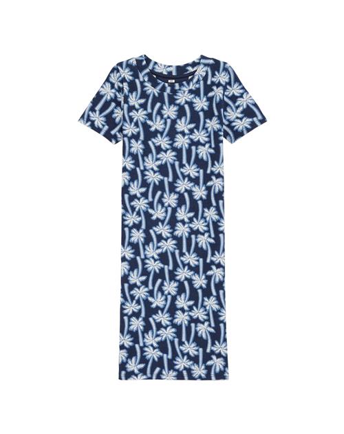 WE Fashion Kjole  mørkeblå / hvid