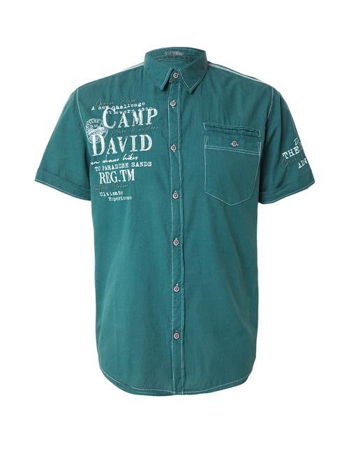 CAMP DAVID Skjorte  gran / hvid
