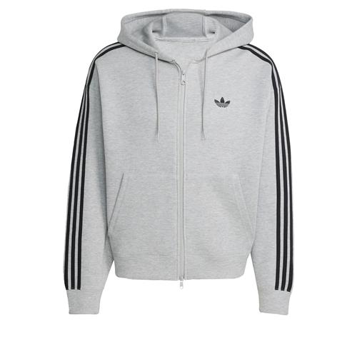 ADIDAS ORIGINALS Sweatjakke 'Adicolor Spacer'  grå-meleret / sort