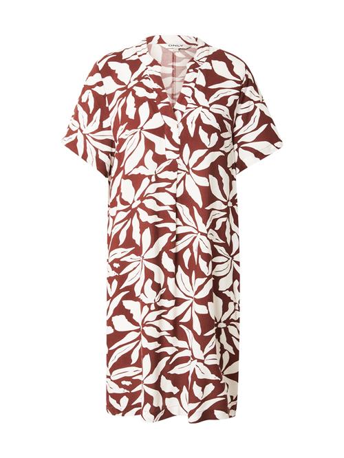 ONLY Sommerkjole 'ONLSusi'  rustrød / hvid