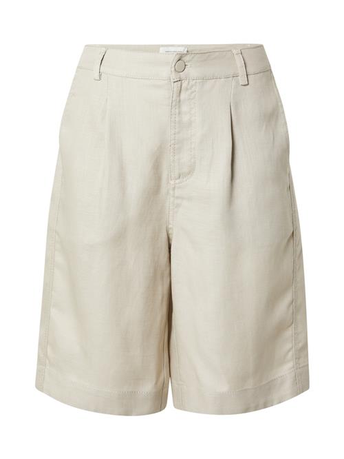 Cph Muse Bukser med lægfolder 'NATULI'  greige