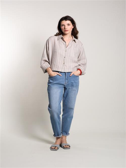 WEARABLE STORIES Bluse 'Lipa'  sand