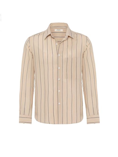 Antioch Skjorte  choko / gammelrosa / hvid