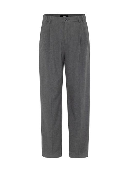 Antioch Bukser med lægfolder  grå-meleret