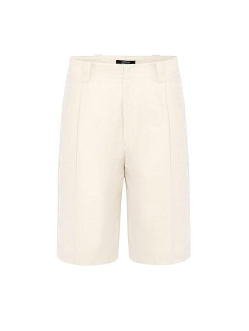 Antioch Bukser med lægfolder  stone