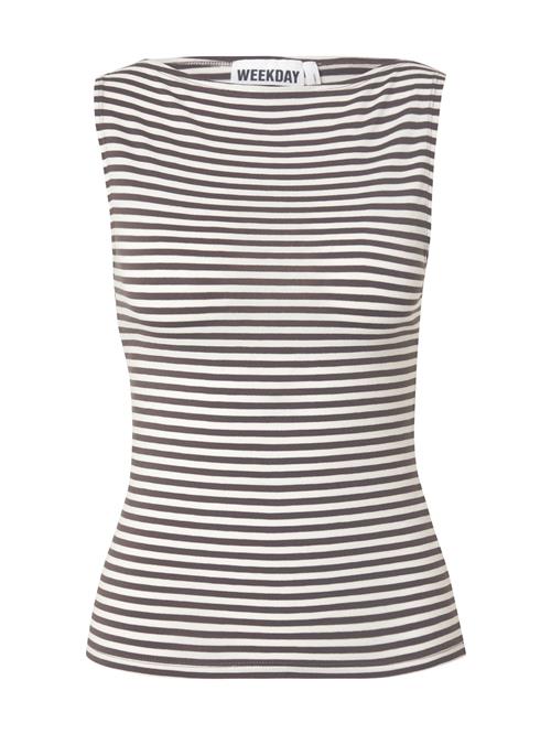 WEEKDAY Overdel 'Annie'  antracit / hvid