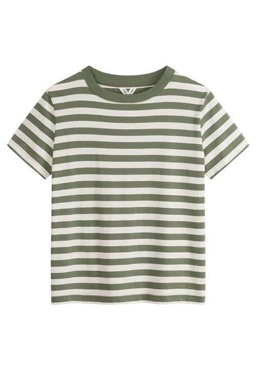 MELA Shirts 'KHIRA'  grøn / hvid