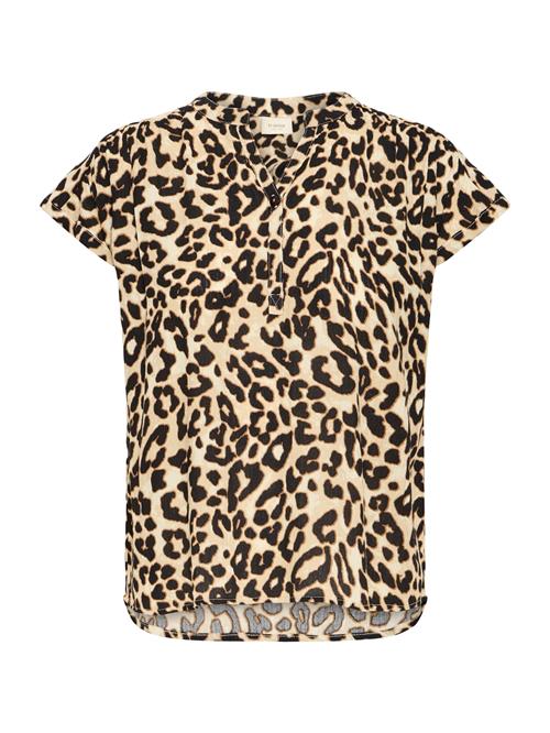 Fransa Bluse 'FREASE'  cappuccino / mokka / sort