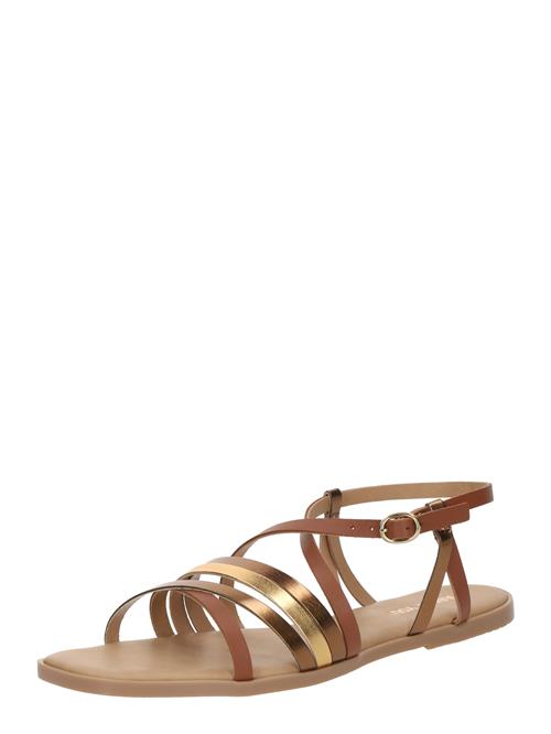 ABOUT YOU Sandaler med rem 'Pelin'  cognac / bronze / guld