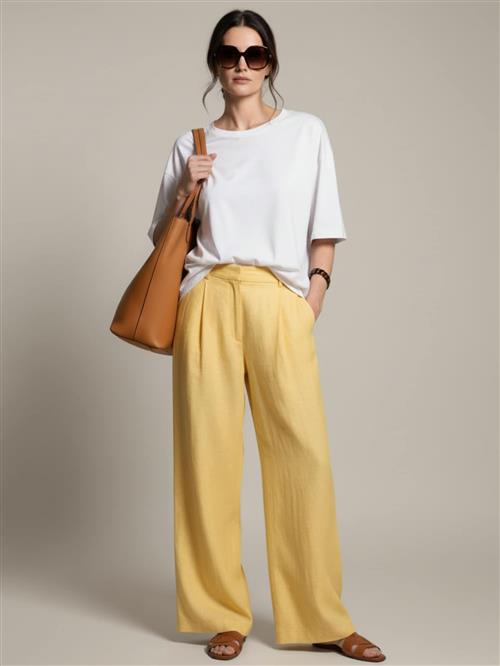 WEARABLE STORIES Bukser 'Philine'  gul