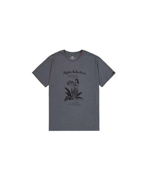 ALPHA INDUSTRIES Bluser & t-shirts 'Hawaii'  mørkegrå / sort