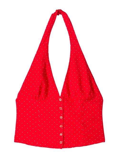 Bershka Overdel  rød / hvid