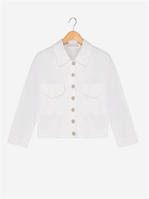 WEARABLE STORIES Overgangsjakke 'Amber'  ecru