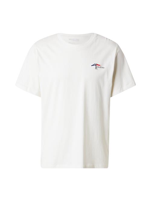 SELECTED Bluser & t-shirts 'SLHASPEN'  creme / navy / rød