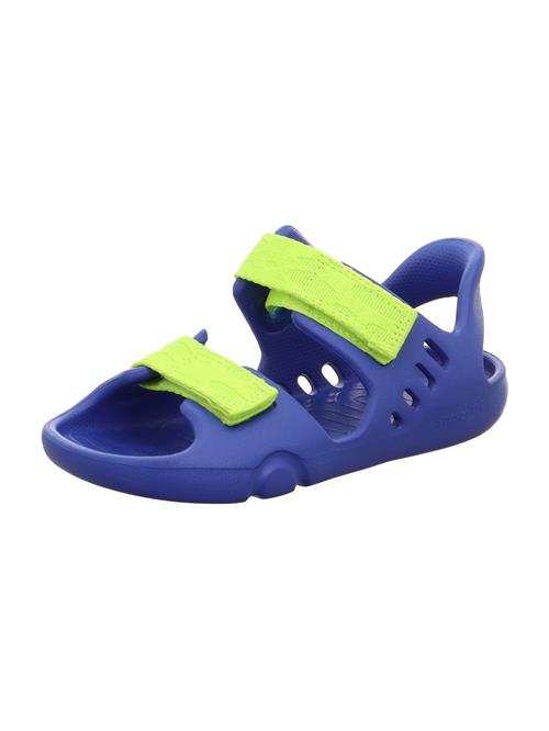 SUPERFIT Åbne sko 'SPLASH-S'  royalblå / æble