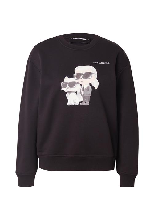 Karl Lagerfeld Sweatshirt 'IKON'  lysebeige / grå / sort / hvid