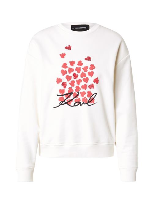 Karl Lagerfeld Sweatshirt  rød / sort / hvid