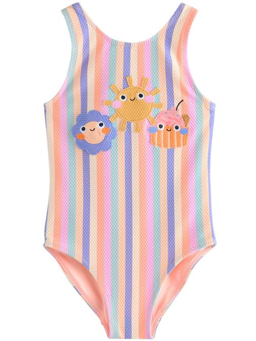 Next Badedragt  blå / turkis / sennep / abrikos