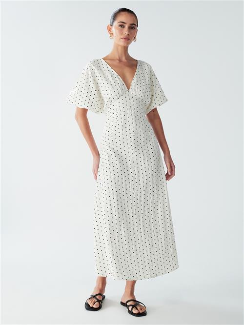 St MRLO Kjole 'Palm'  sort / hvid