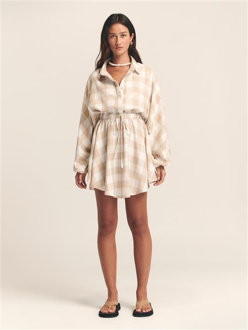 St MRLO Blusekjole 'Shauna'  sand / hvid