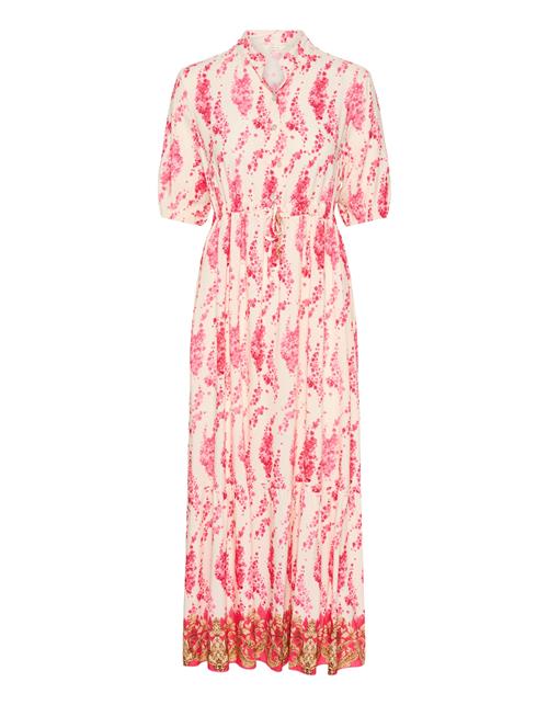 Cream Blusekjole 'CRAlora'  gylden gul / pink / lys pink / uldhvid