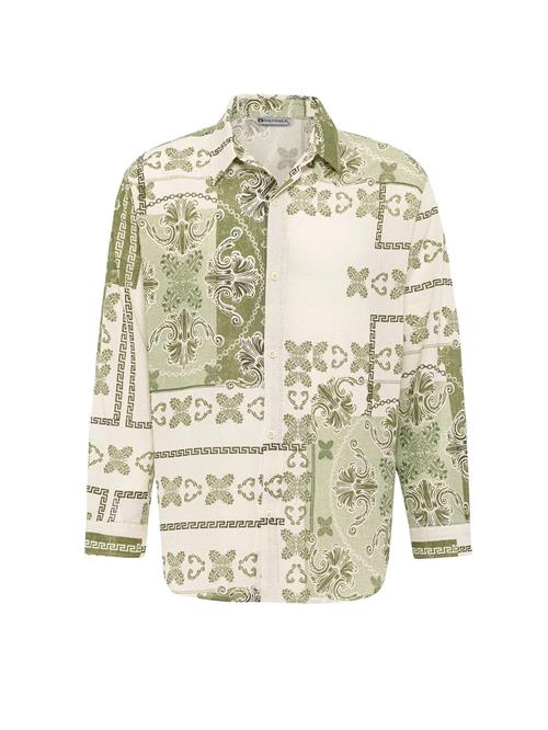 Dandalo Skjorte  grøn / oliven / pastelgrøn / uldhvid