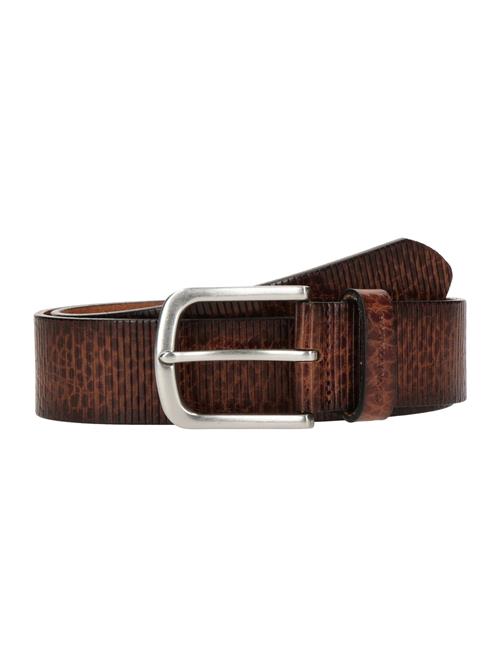 TOM TAILOR Bælte 'ROY LEA'  brun / cognac