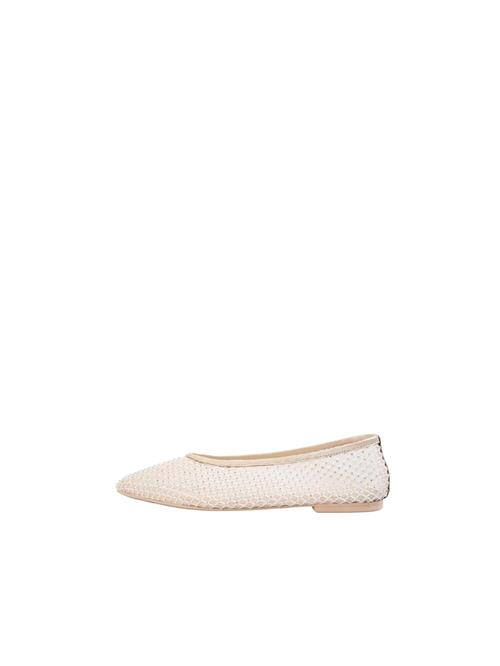 Scalpers Ballerinasko 'Brilliant'  beige / naturhvid