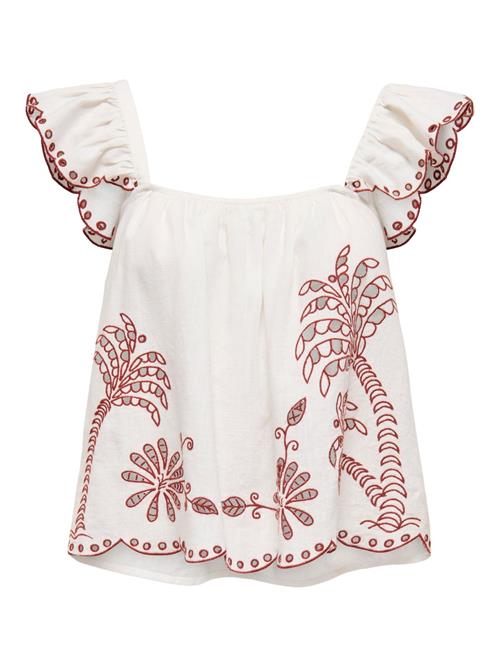 JDY Overdel 'JDYPalma'  burgunder / hvid