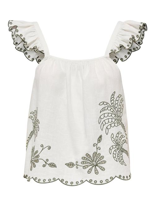 JDY Overdel 'JDYPalma'  grøn / hvid