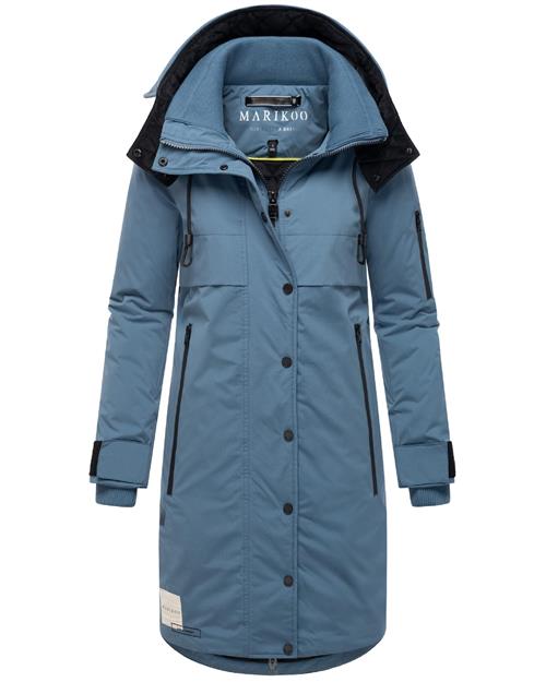 MARIKOO Vinterfrakke 'Anoukaa 16'  blå / hvid