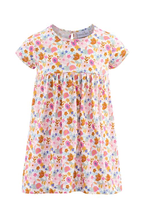 happy girls Kjole  lyseblå / karamel / lys pink / mørk pink