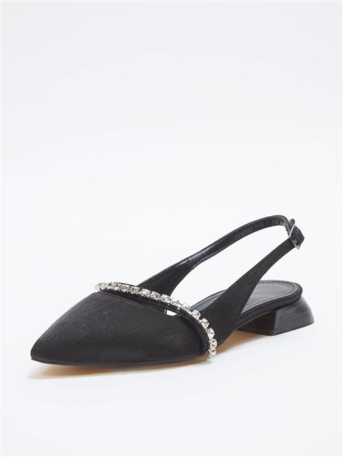 Trendyol Ballerinasko med rem  sort / sølv