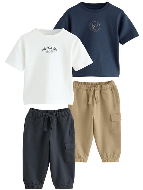 Next Sæt  beige / marin / navy / hvid