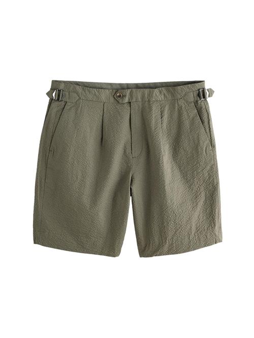 Next Bukser med lægfolder  oliven