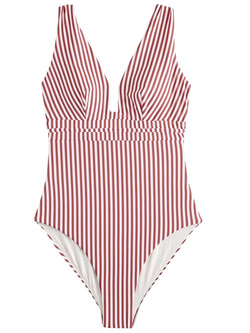 Next Formgivende badedragt  rød / hvid