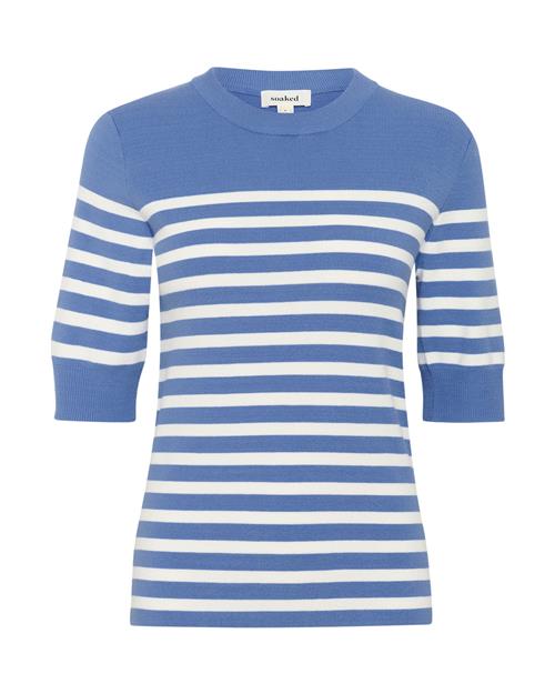 SOAKED IN LUXURY Pullover 'SLSpina'  azur / offwhite