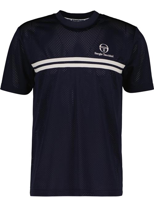 Sergio Tacchini Funktionsskjorte 'Giacomo'  marin / hvid
