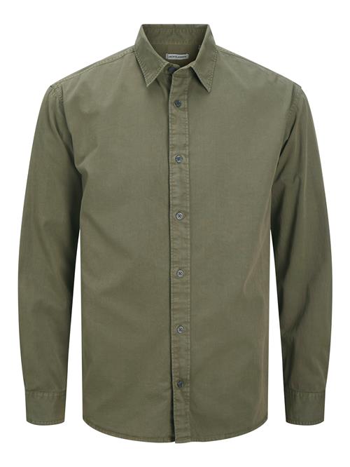 JACK & JONES Skjorte 'JJECHARGE'  mørkegrøn