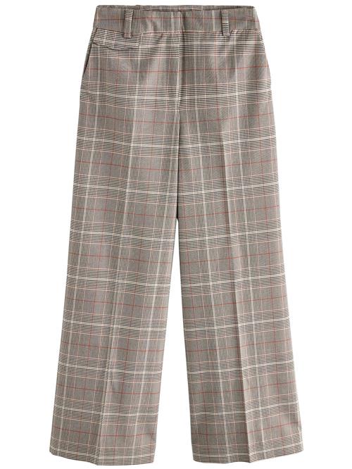 Next Bukser med fals  lysebeige / brun / sort / hvid