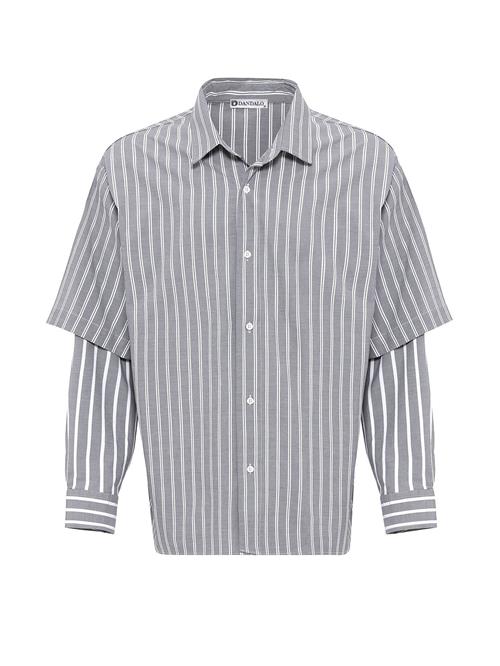 Dandalo Skjorte  grå / hvid