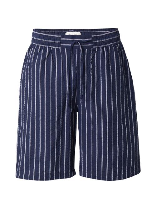 Casual Friday Lærredsbukser 'CFKAI'  marin / lyseblå / hvid